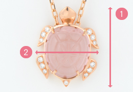 ペンダントトップのサイズ