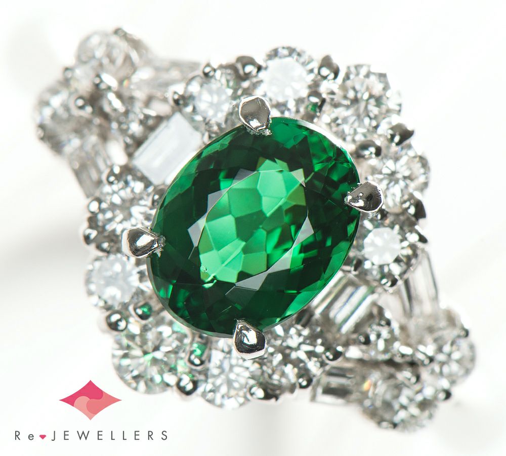 ブラジル産 パライバトルマリン1.013ct ダイヤモンド 計0.72ct