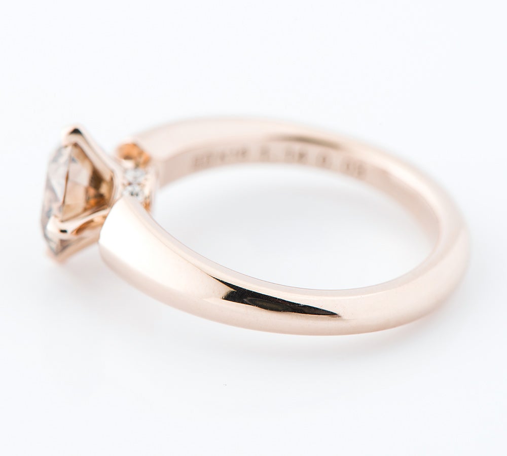 カシケイ ソリティア ブラウン ダイヤモンド1.14ct ダイヤモンド 計