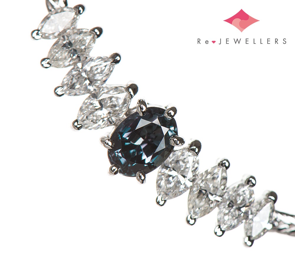 ミキモト ブラジル産 アレキサンドライト0.78ct ダイヤモンド 計0.99ct