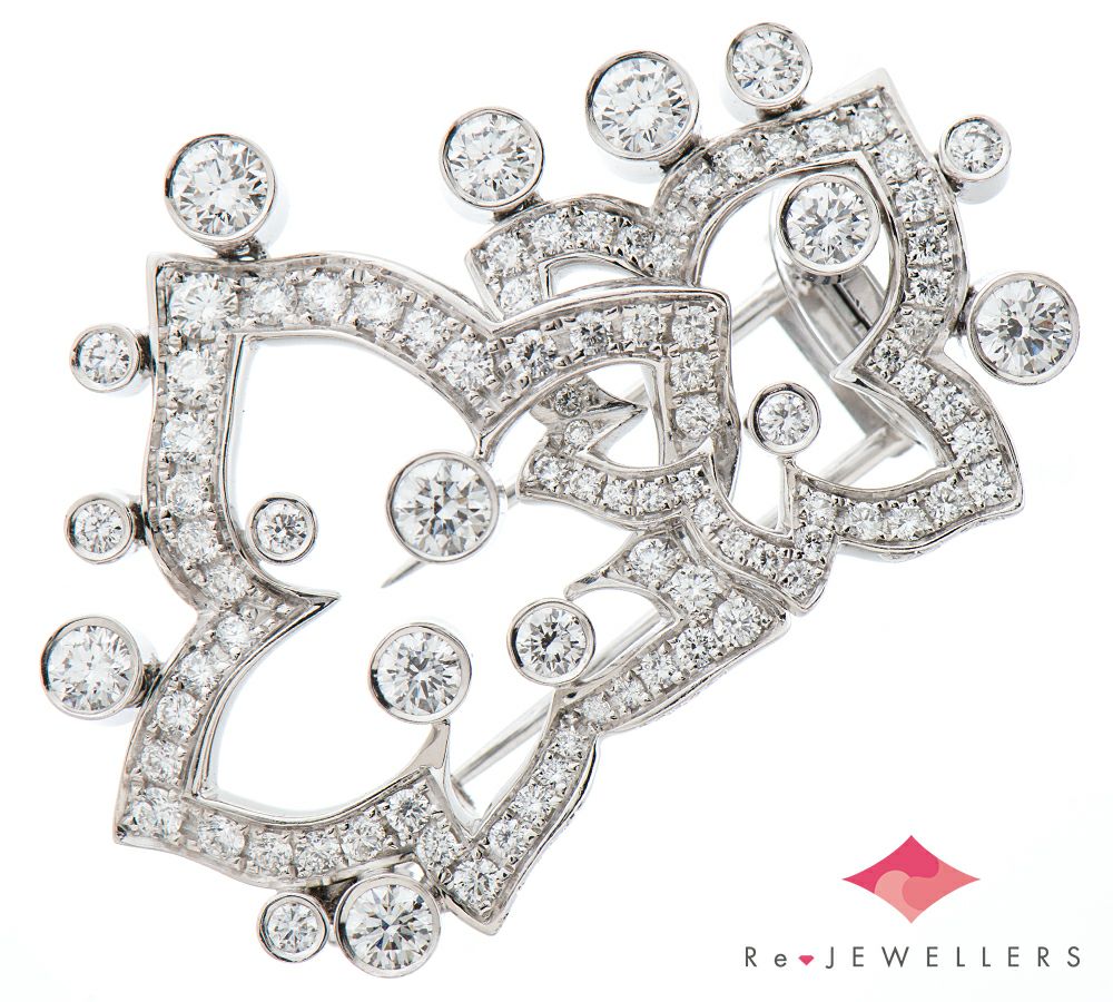 ピアジェ フラワーモチーフ ダイヤモンド 18金ホワイトゴールド