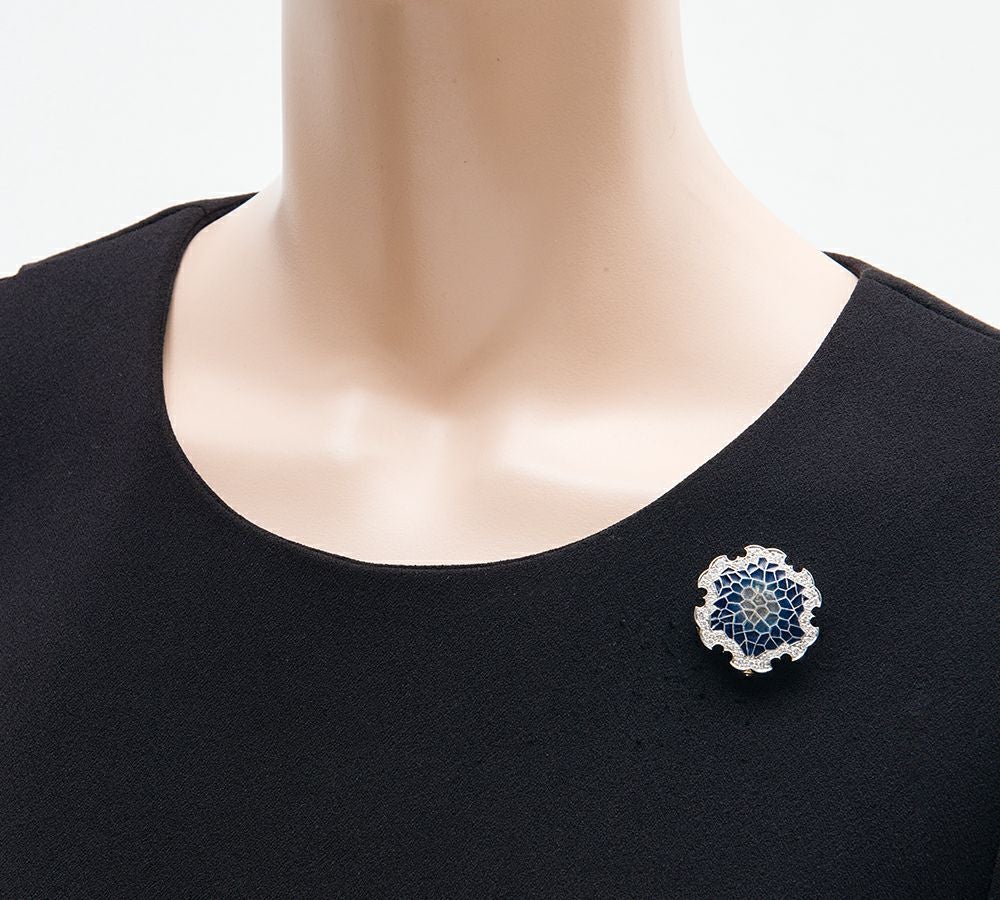 中嶋 邦夫 ニックスファクトリー エマイユ 雪輪 ダイヤモンド計0.48ct