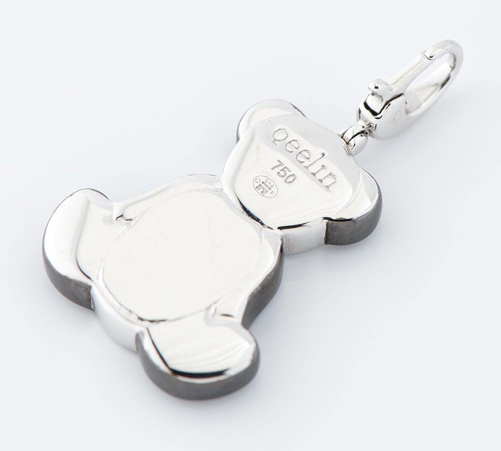 キーリン(Qeelin) パンダモチーフ チャーム ダイヤモンド計0.18ct 18金