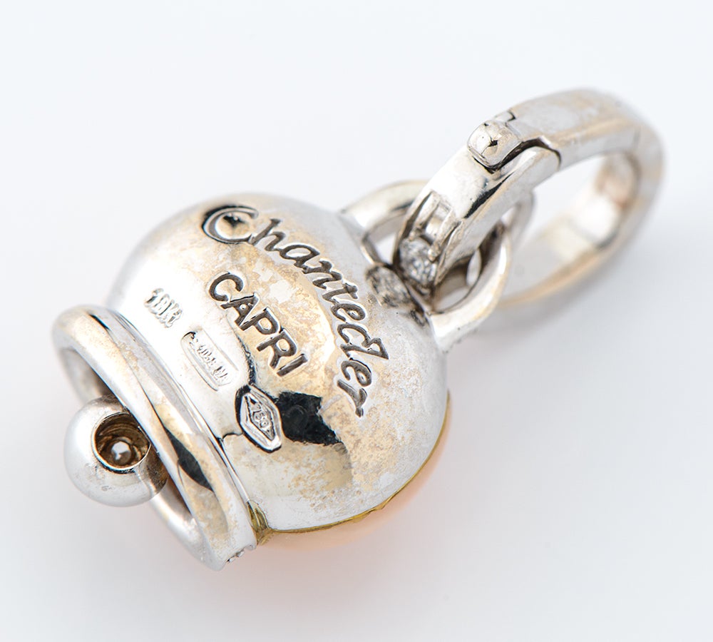 シャンテクレール 幸運のベル 珊瑚(サンゴ)0.65ct ダイヤモンド 計0.15